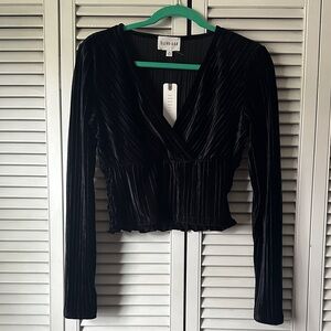 Black Velvet Blouse